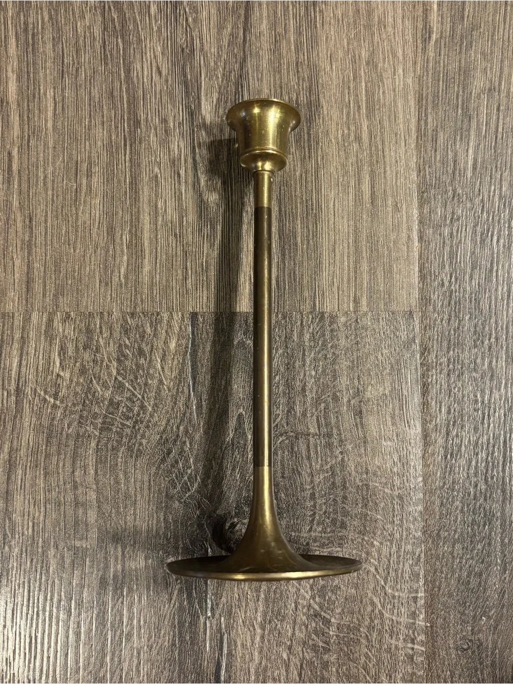 Brass Taper Candle Stick Holder 7”- Gold Finish Made in Taiwan